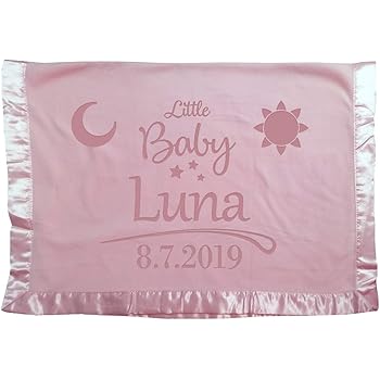 engraved baby blanket