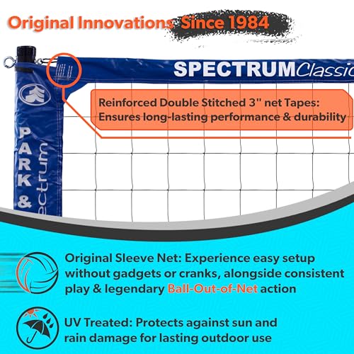 image for Park & Sun Sports Spectrum Classic: Portable Professional Outdoor Voll