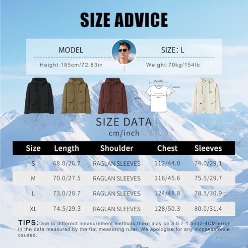 Image of 2024 autumn new casual hooded jacket men's trendy workwear outdoor windproof jacket
