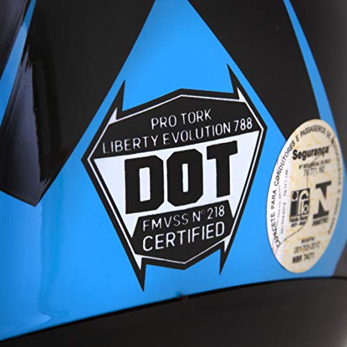 Pro Tork Capacete Evolution G6 Eagle 56 Preto/Azul