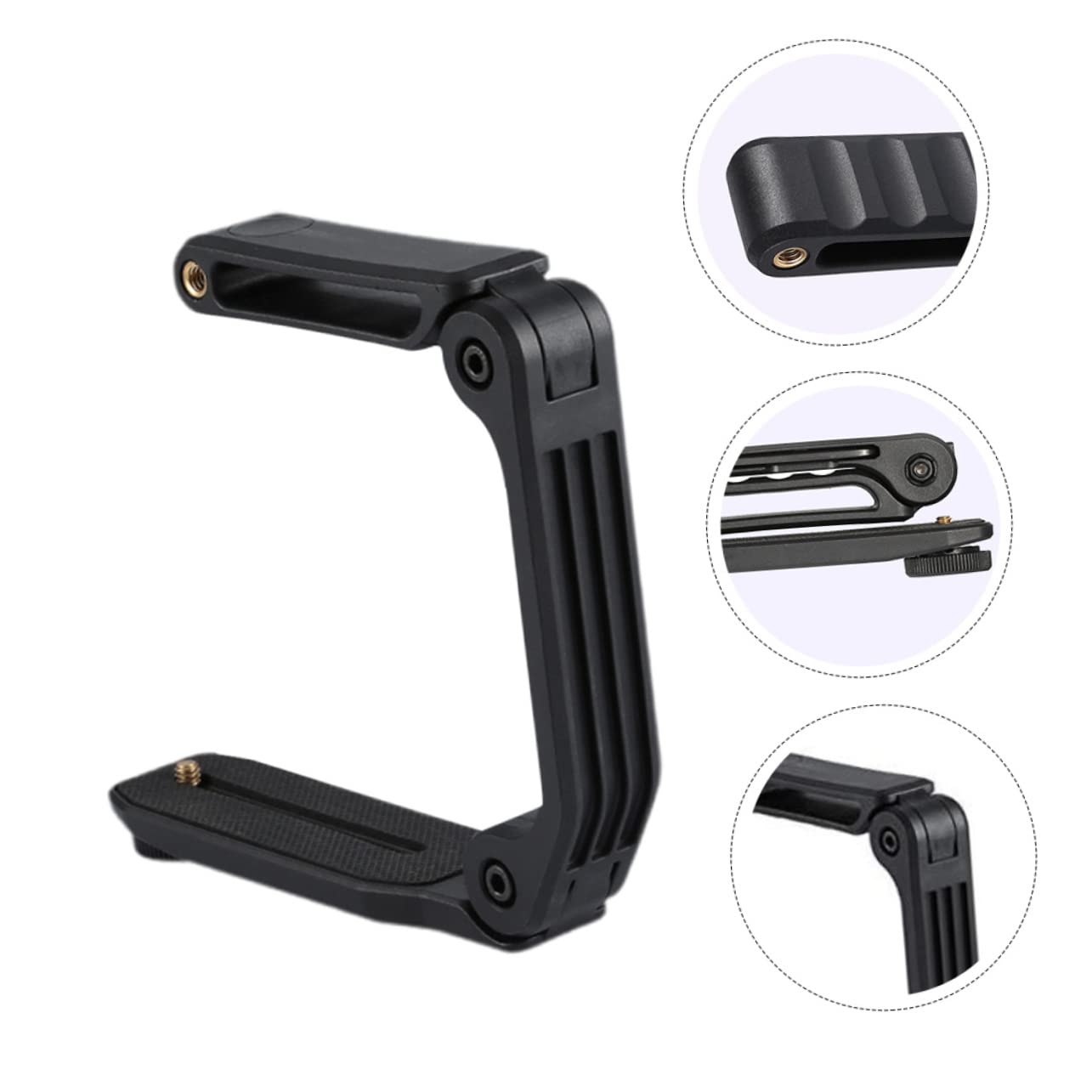 Stabilizzatore Fotocamera Portatile Multifunzionale per Dslr e Videocamere Impugnatura a U in Nylon Pa66 e Fibra di Vetro, Vite Standard 1/4, per Riprese Angolo Basso