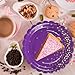 50PCS Purple Paper Plates and Napkins Set - Purple and Gold Dot Party Plates Disposable Party Tableware Dinnerware Set Party's Supplies Decorations for Birthdays, Baby Shower, Weddings and Holidays