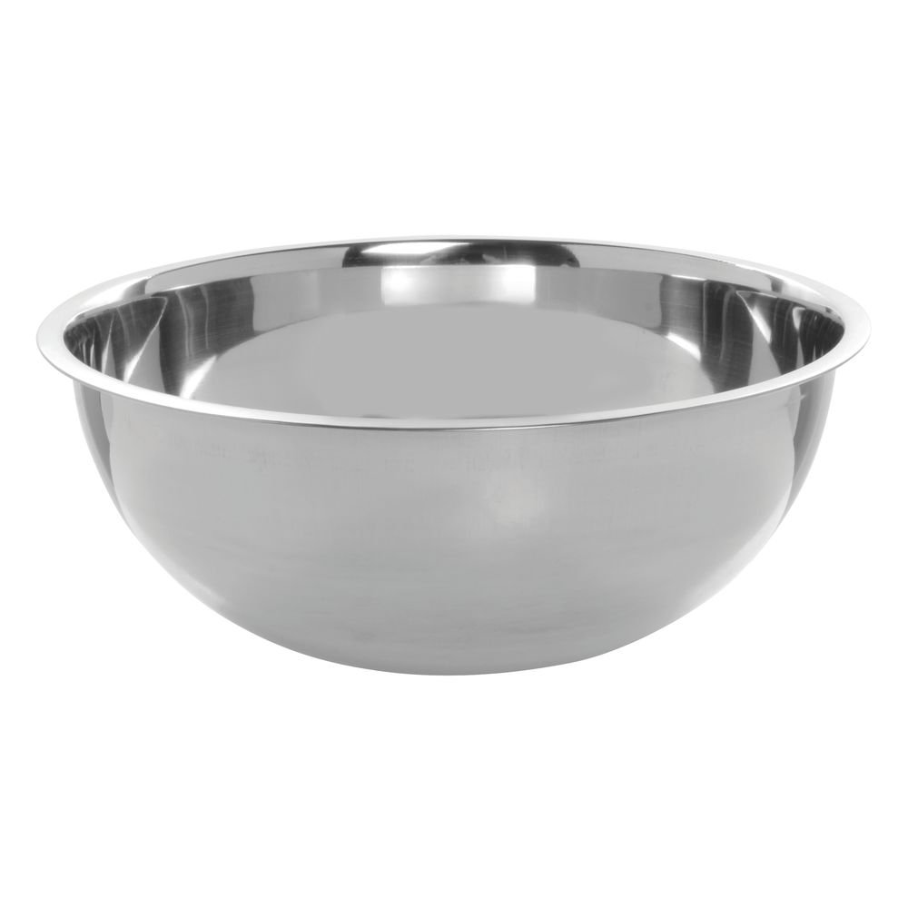 Mixing Bowl 8 qt Stainless Steel - 13 2/5"Dia x 4 3/10"H by HUBERT – 8.0 quarts, Stainless Steel, Model DS-37743E