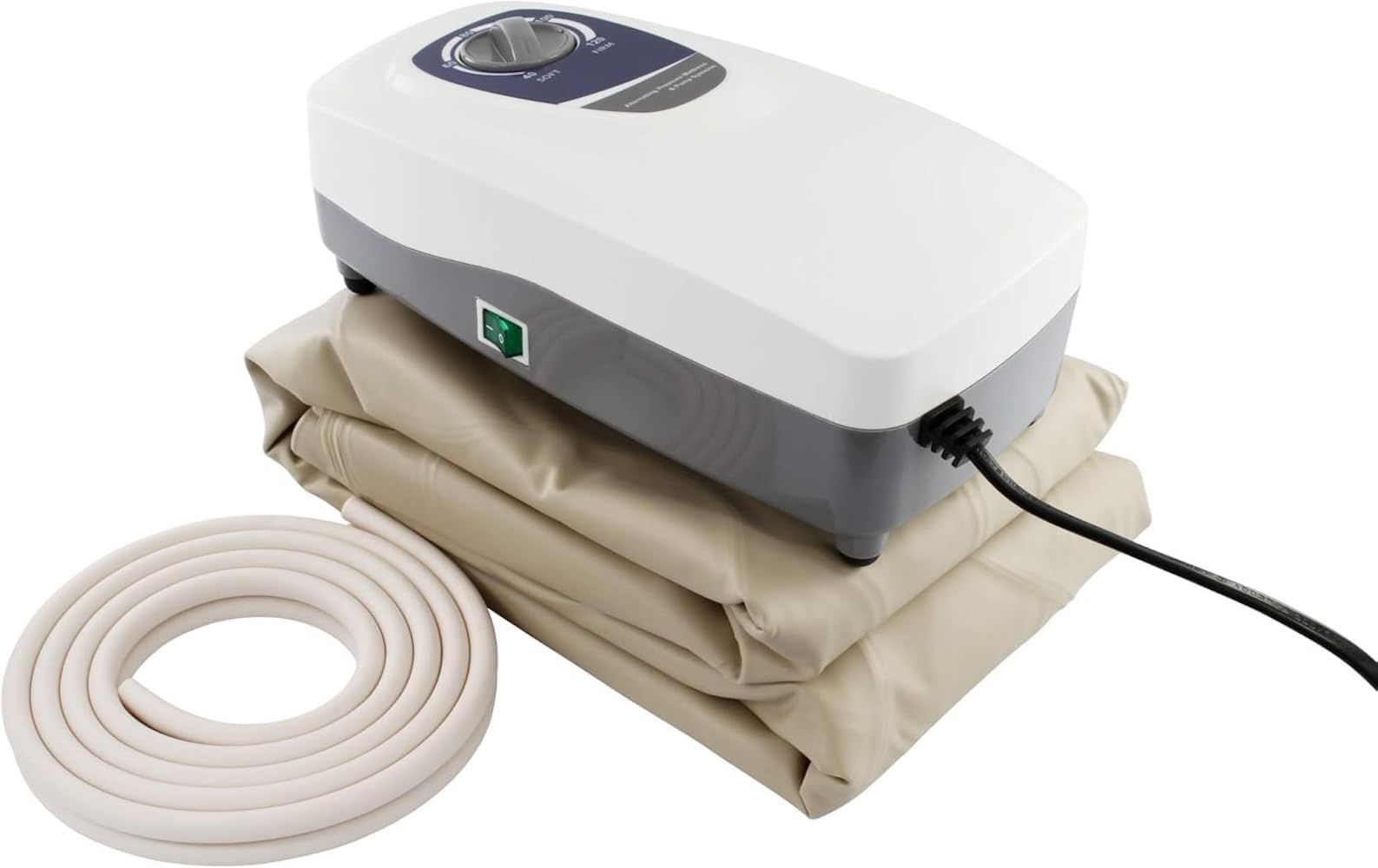 SY-200 Colchón Antiescaras de Aire Alternante con Compresor de Bajo Ruido (30-35 dB) – Cama 90 cm (88x200 cm) – Dispositivo Médico para Pacientes Encamados – Prevención de Úlceras por Presión