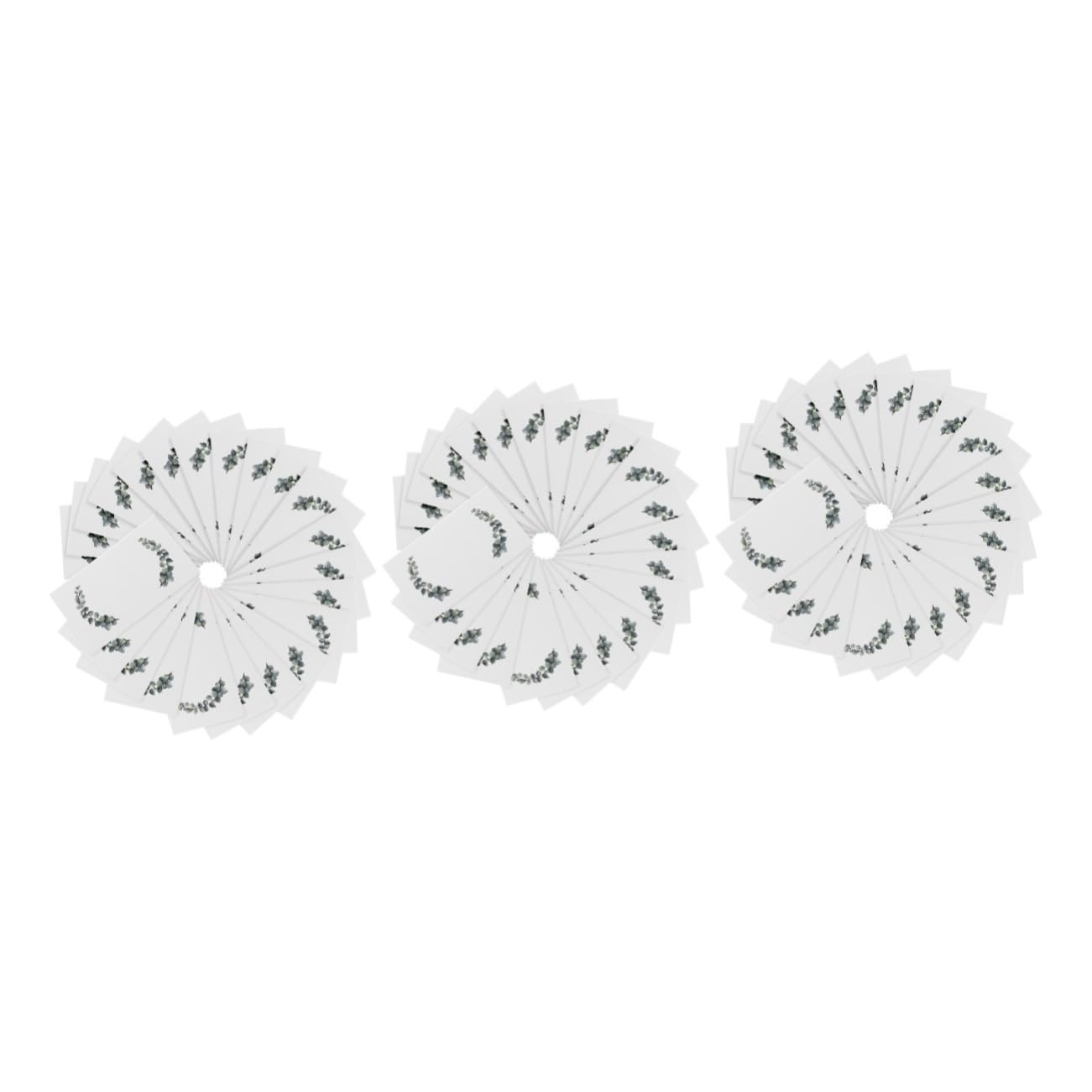 IMIKEYA 3 Sätze Tischplatzkarte Faltbare Platzkarten Schilder Für Den Hochzeitstisch Namenskarten Für Den Tisch Party Platzkarten Mit Namen Fallen Papier Weiß 100 Stück * 3