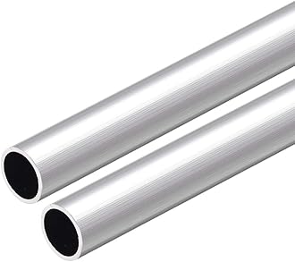 uxcell 6063 Aluminum Round Tube, 300mm Length 14mm OD 12mm Inner Dia Seamless Aluminum Straight Tubing 2 Pcs