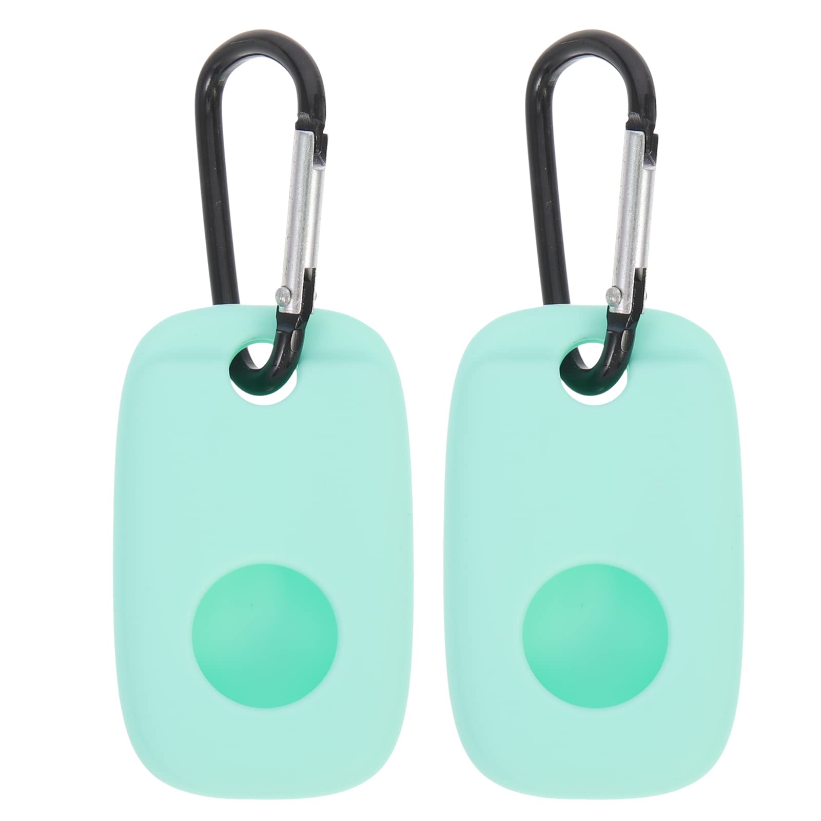 UKCOCO2Pcs Silicone Case Compatible with Tile Mate Pro: Anti-Drop Anti-Scratch Accessories Protective Case Keychain (Mint Green)