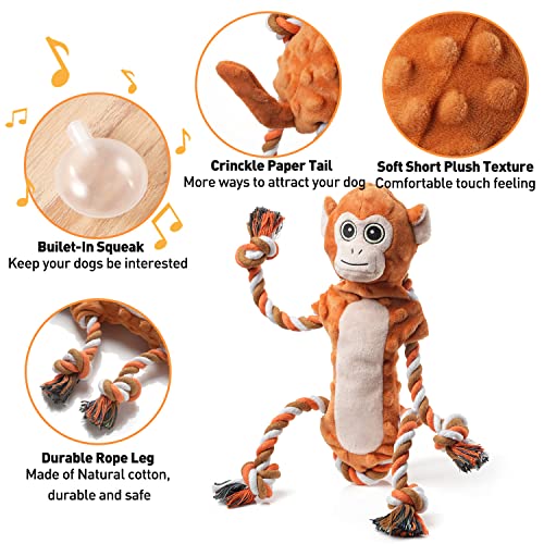 Sedioso Dog Toys, Stuffed Animal Dog Chew Toy, Cute Squeaky Dog Plush Toys With Crinkle Paper For Puppy, Small, Middle, Large Breed #TOP2