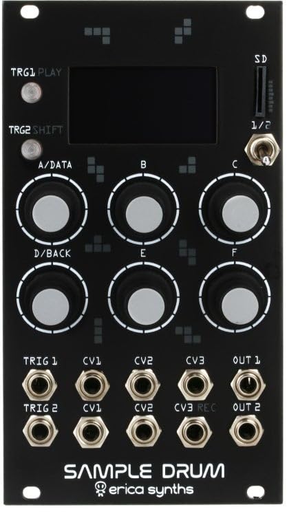 Erica Synths Módulo Eurorack de grabación y reproducción de muestras de tambor de muestra con VCA virtuales y sobres