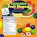 SweetGourmet Assorted Fruit Shaped Gum Filled with Candy, 1.5-Pound Bulk Bag, Seedling Gumballs