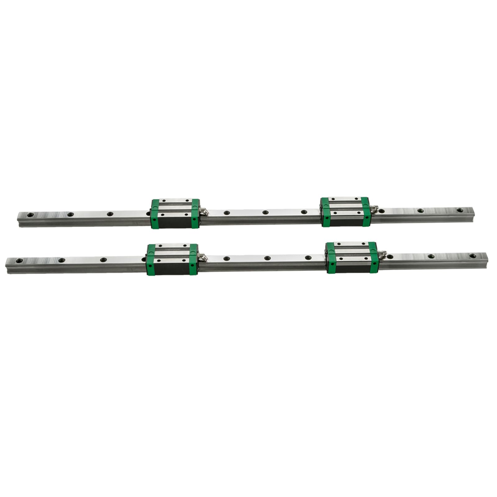 VEVOR Set di Guide per Cuscinetti Lineari, Modello HSR20 1700mm Guida Lineare, 2 Guide di Scorrimento Lineari con 4 Blocchi Cuscinetti e 1 Binario Filettato, Guida Lineare Ferroviaria Uso per Torni