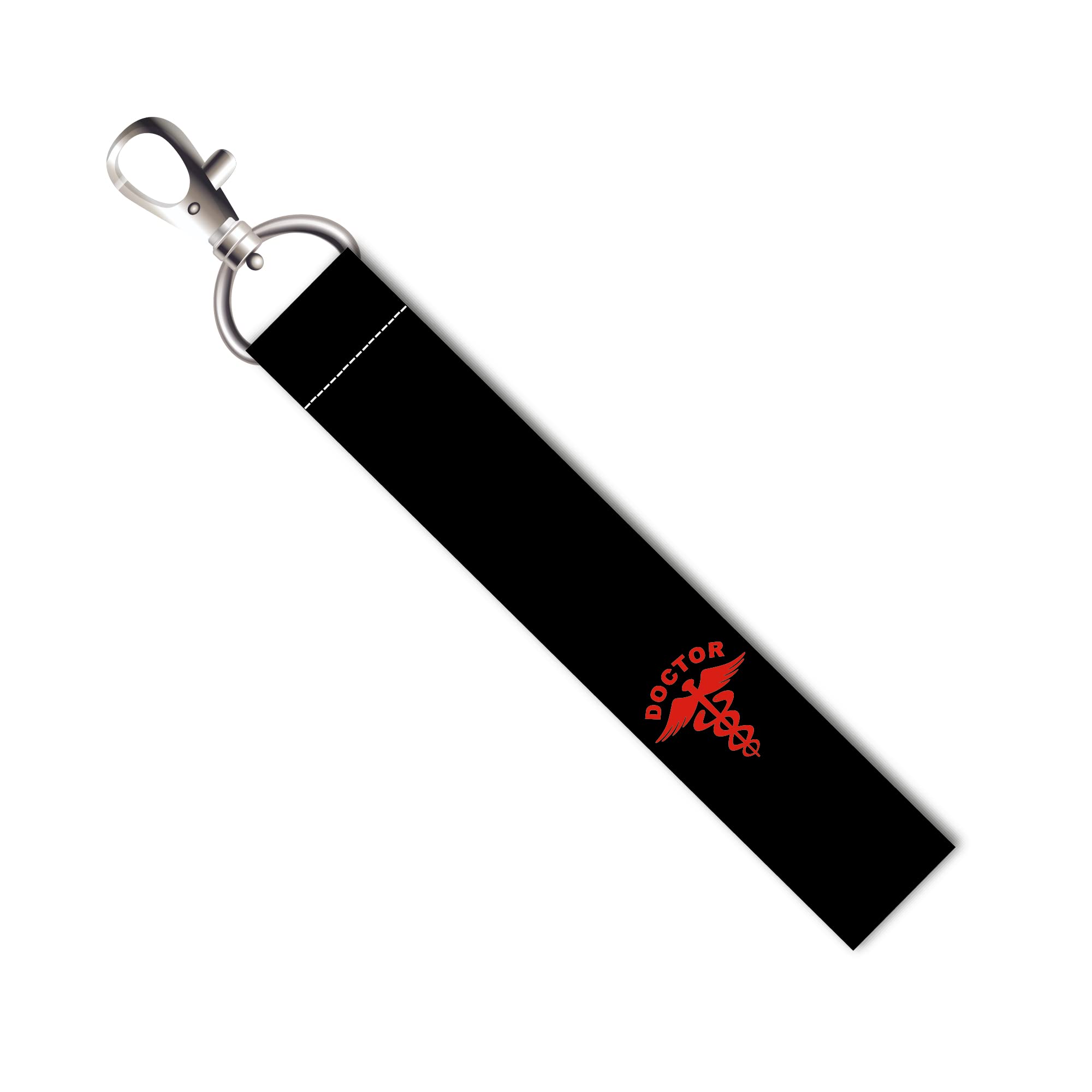 Doctor Logo Lanyard Tag with Swivel Lobster for Gift Luggage Bags Backpack School Bags L X H 5 X 0.8 INCH-image-34
