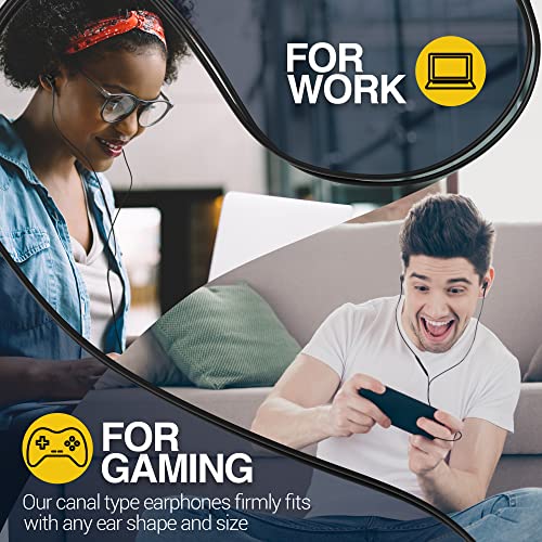 Image of Samsung AKG Earbuds Original 3.5mm in-Ear Headphones with Remote & Mic for Galaxy A71, A31, Galaxy S10, S10e, Note 10, Note 10+, S10 Plus, S9 - Braided, Includes Velvet Carrying Pouch - Black