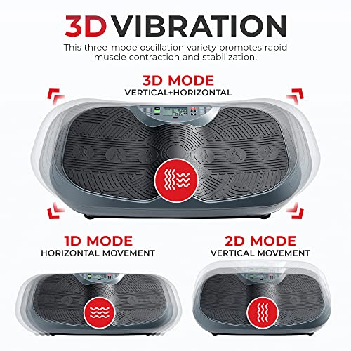 Image of Sunny Health & Fitness 2D /3D Vibration Platform Exercise Machine w / Remote
