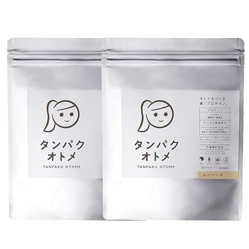 タマチャンショップ タンパクオトメ 2袋セット (ほんのりチャイ 260g×2袋) 国内生産 ホエイプロテイン ソイプロテイン 25種の美容成分 完全栄養食