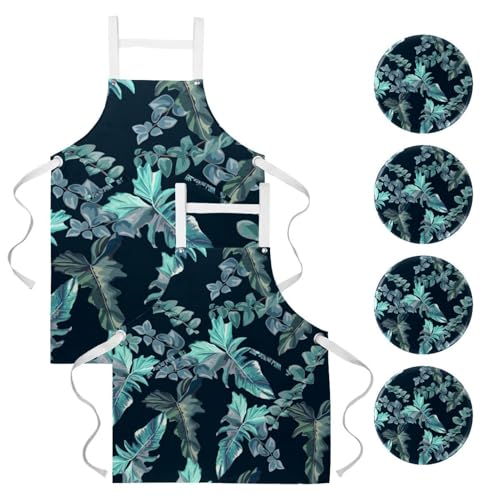 Tablier de serveuse avec 4 broches incluses pour le travail en bistrot