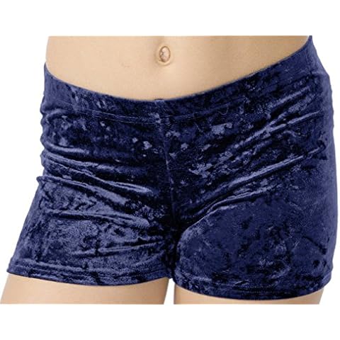 Fischer 77134"Samtshorty Mädchen Gymnastik Turn Shorts in wolkiger Samt Optik Cover