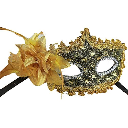 Lace with Rhinestone Liles Venetian Mask Masquerade Halloween Costume