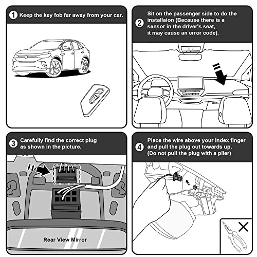 FITCAMX Dashcam Compatibile con Volkswagen ID.4