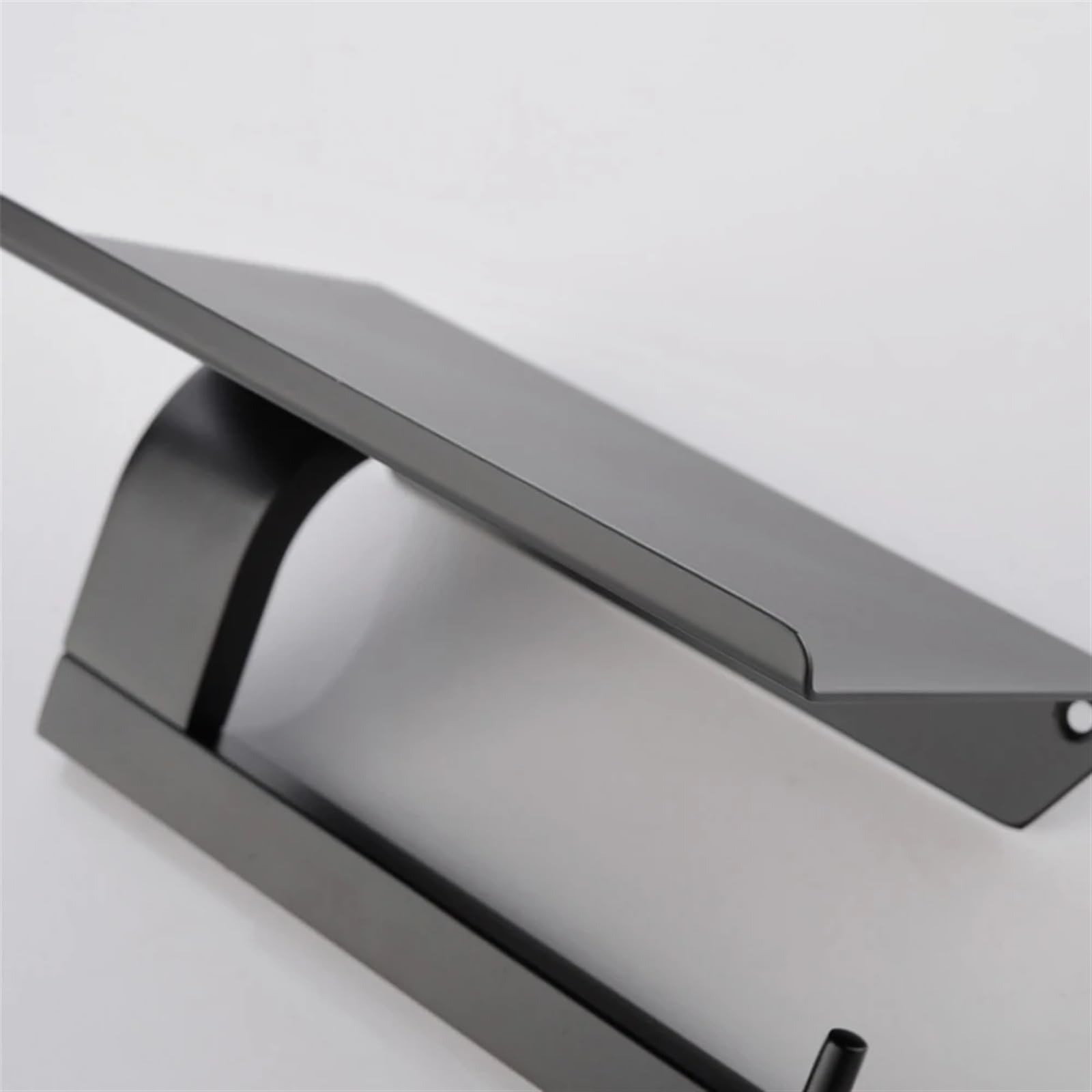 Stały uchwyt na papier toaletowy, Toilet Paper Holder With Shelf Wall Mount Stainless Steel Multicolor(Chrome Polish)
