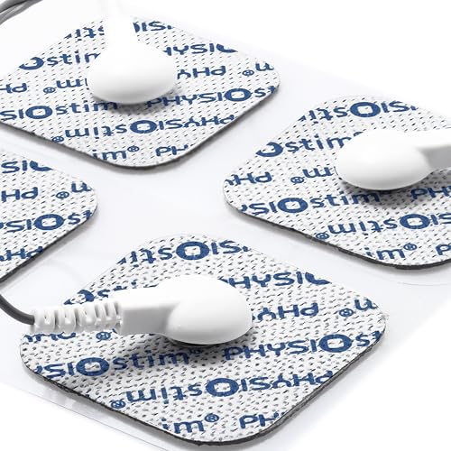 Électrodes snap 5x5 cm compatibles Compex - Patchs TENS EMS auto-adhésifs réutilisables - 2