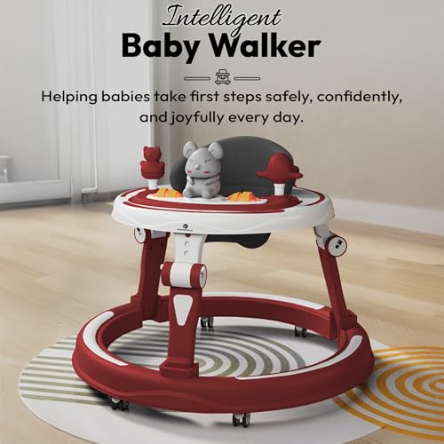 Image of StarAndDaisy Baby Walkers for 9 Months + Or 6-24 Month Baby Boy Girl /360Walker for Kids with 7 Level Height Adjustment /Walker for Baby with Switchable Food & Musical Toy Tray.