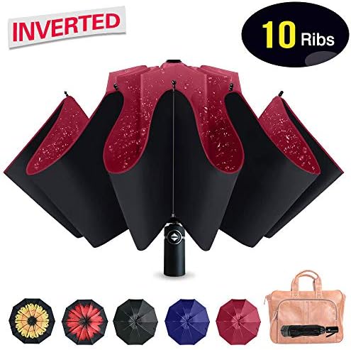 Refrze Umbrella Windproof Inverted Umbrella, Reverse Umbrella,Travel Umbrella,Folding Reverse Umbrella,Compact Umbrella…
