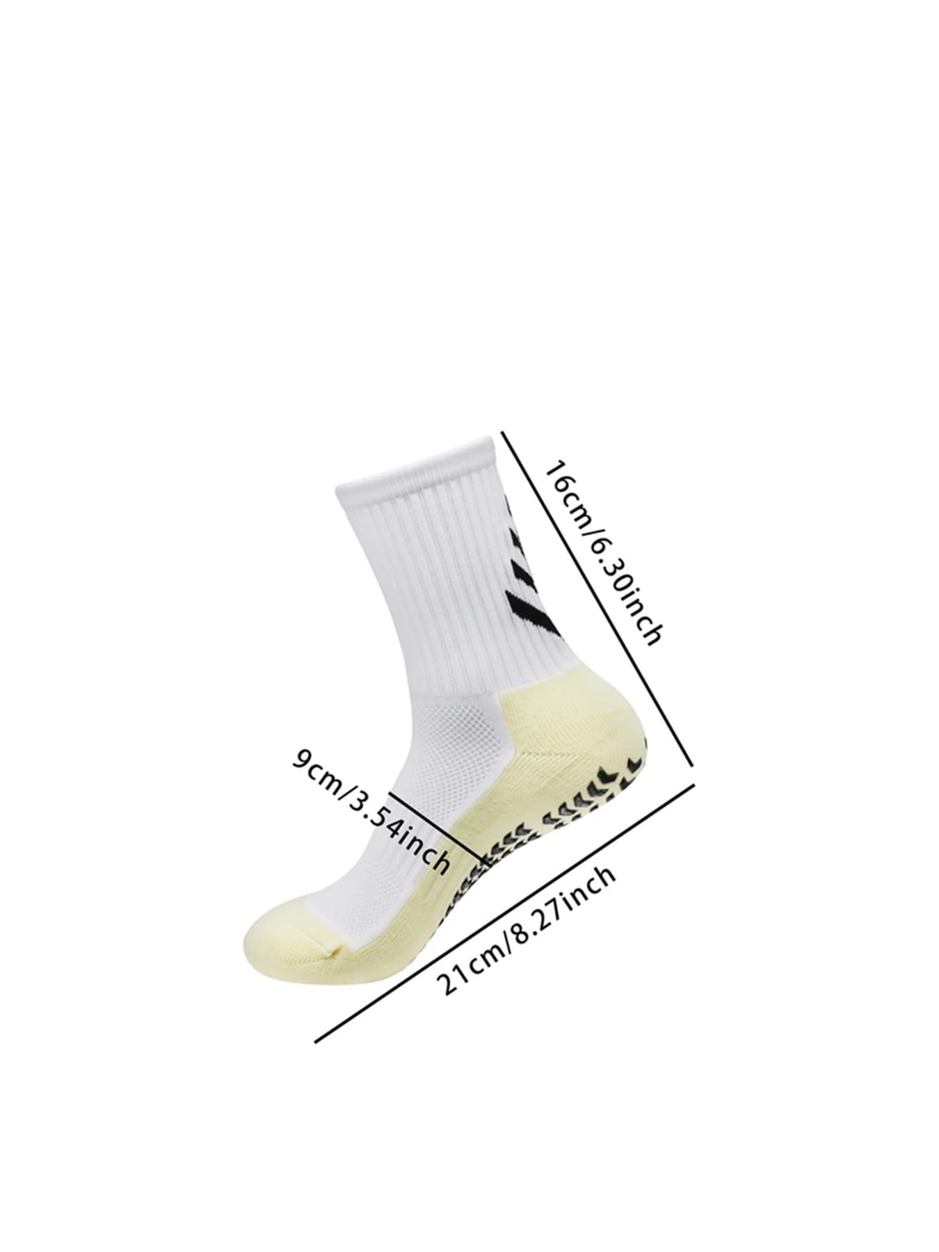 16 calcetines de fútbol antideslizantes para deportes para mujeres y hombres, calcetines de ciclismo, calcetines de compresión para pantorrillas