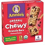 Annie's Organic Chewy Granola Bars, Oatmeal Raisin, 5.34 oz, 6 ct (Pack of 12)