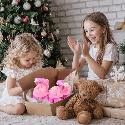 SULIFEEL Kids Adjustable Quad Roller Skates