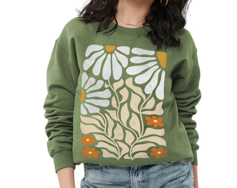 TAGAS Women's Sun & Moon Print Sweatshirt|Womens Winters WEAR|