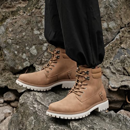 Image of Mens Snow Boots Fur Lined Hiking Boots Waterproof Anti-Slip Outdoor Climbing Shoes