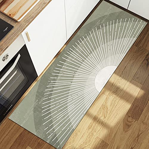 Tapete decorativo Boho verde 60x150 cm antideslizante miniatura 4