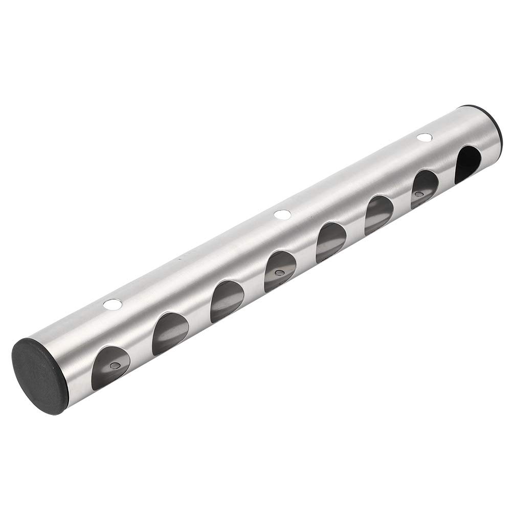 Botellero Vertical Duradero, portabotellas, botellero de Acero Inoxidable, para Bar doméstico(Stainless Steel 8 Holes)