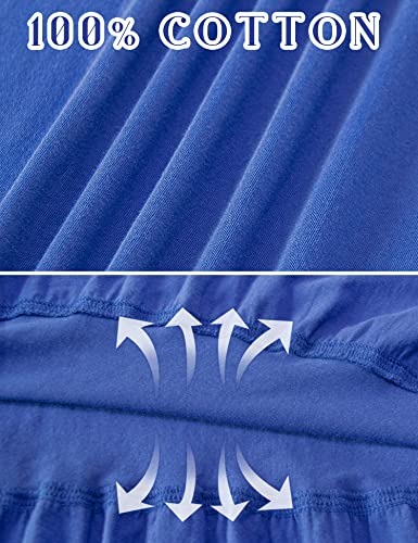 Image of MZROCR Cotton Nightgowns for Women Soft Sleeveless Night Gown for Adult Women Ruffle Sleepwear