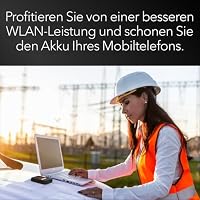 NETGEAR Nighthawk M3 – Mobiler 5G Router mit WiFi 6, bis zu 2,5 GBit/s – SIM-Steckplatz entsperrt – Tragbarer WLAN-Hotspot für Private/geschäftliche Nutzung – 5G/4G MiFi – AX3600, 32 Geräte (MH3150) – Ansicht 5