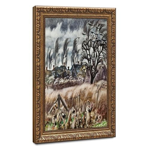 Toile le vent au crépuscule de novembre pour décoration murale de bureau
