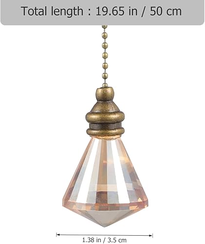 Miniatura 2 de Ventilador de techo colgante ornamento colgante decoración de ventana decoración de pared decoración de diamante ventilador de techo cadena de