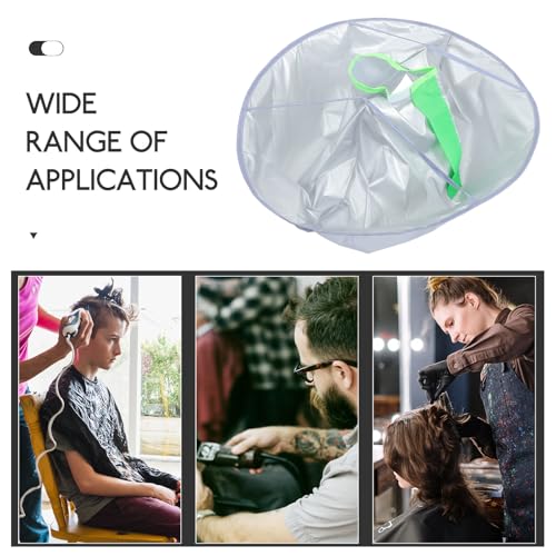 Capa para corte de cabello FOMIYES para adultos tamaño mediano con panel frontal verde para uso en salón y profesional miniatura 3