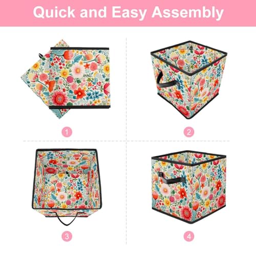 Placard surchargé ? Solutionnez le désordre avec la boîte de rangement florale pliable