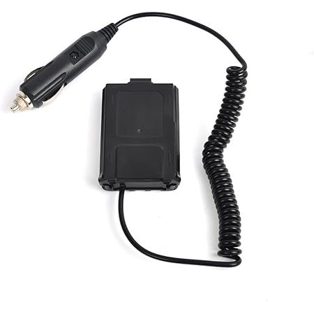 Battery Eliminator Car Charger for Baofeng Transceiver Ham Radio UV-5R UV-5R+ UV-5RA UV-5RA+ UV-5RB UV-5RC UV-5RD UV-5RE UV-5RE Plus Walkie Talkie
