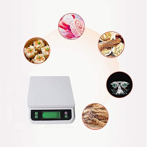 Miniatura 8 de Báscula digital de cocina de 66.1 lbs0.04 oz, báscula de cocina con pantalla LCD, función de tara, gozlbkgtlct, conversión de 6 unidades para