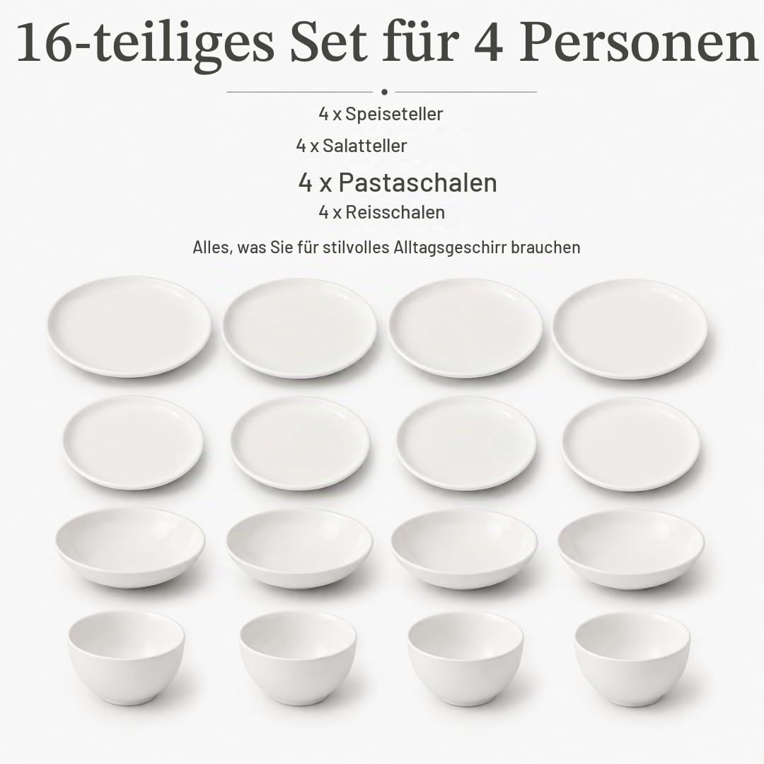 Villeroy & Boch Artesano Original 16-teiliges Set, Weiß, Größe L
