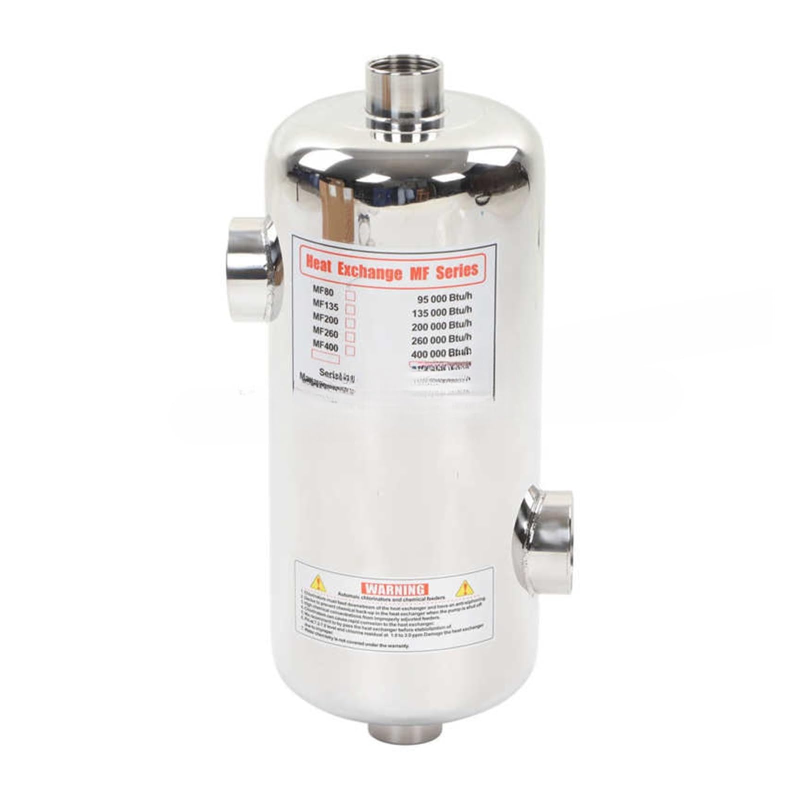 Intercambiador de Calor de Piscina de Acero Inoxidable for calefacción Solar de Piscina de SPA Calentador de Piscina(MF400)