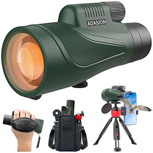 Image of 12x54 Monoculars for Adults High Powered with Tripod Phone Adapter and Bag