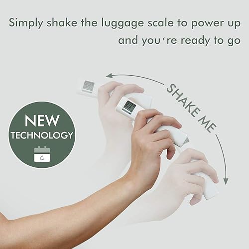 Miniatura 2 de AIRSCALE - Báscula de equipaje sin batería sin necesidad de batería báscula de peso de equipaje dinamo 110 libras1102lbs maleta digital de mano