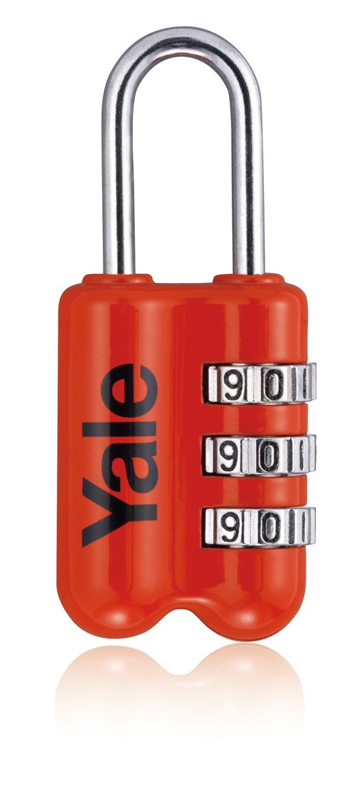 YaleYale YP2/23/128/1R Travel Padlock Red, Suitable for Travel Bags