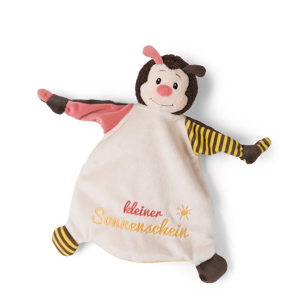 Nici Girls Cuddle Blanket Bee Little Sunshine Bee Comforter Small Sunshine 25 X 25 Cm Cuddly Blanket From 0+ Months Cuddly Toy For Babies And Toddlers Cuddly Toy For And Boys