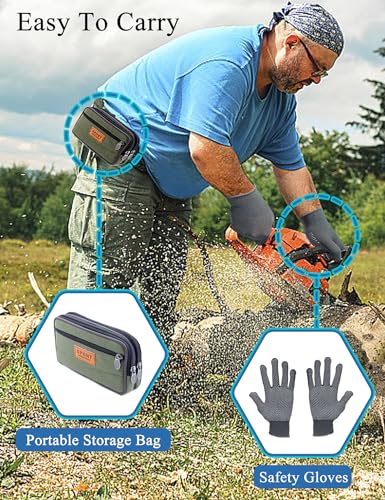 image for AUMEL Chainsaw Sharpening Jig Kit, Chainsaw Sharpener with High Hardne