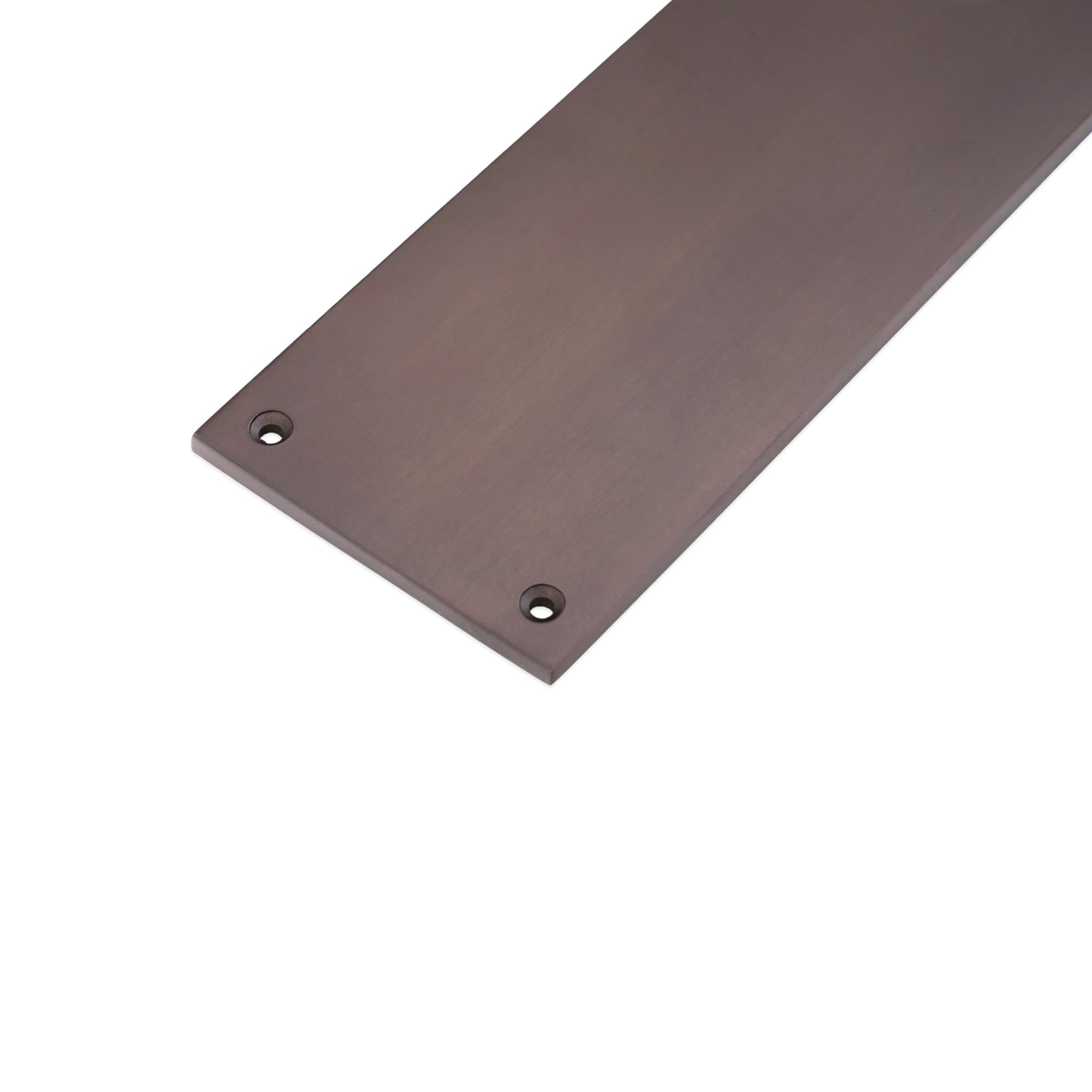 Infinity Decor Plaque de poussée rectangulaire victorienne en laiton massif 5 mm épaisseur bronze vieilli 275 mm x 75 mm
